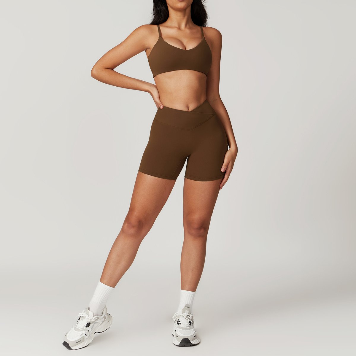 Womens Gym Workout 75%nylon 25%spandex Yoga Set Z-8799 Set print logo 43