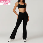Womens Gym Workout 75%nylon 25%spandex Yoga Set Z-8799 - leggings print logo 13