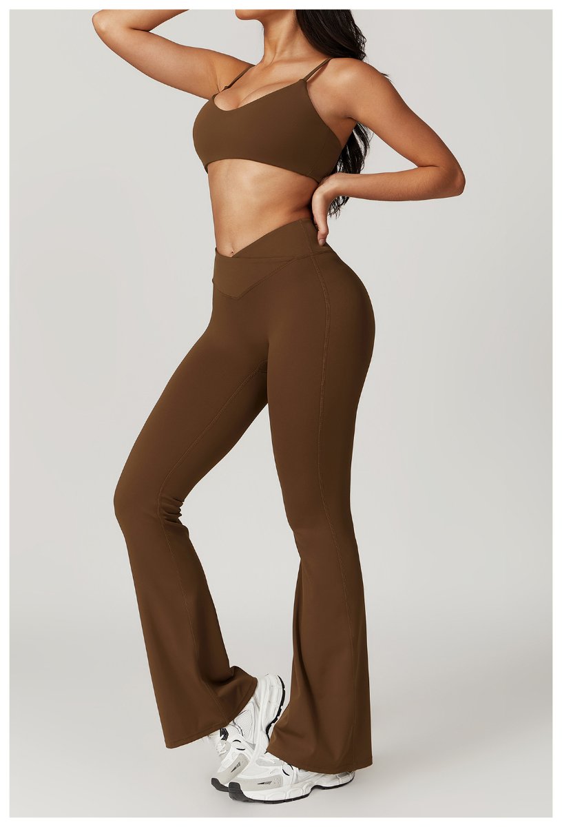 Womens Gym Workout 75%nylon 25%spandex Yoga Set Z-8799 - leggings print logo 35