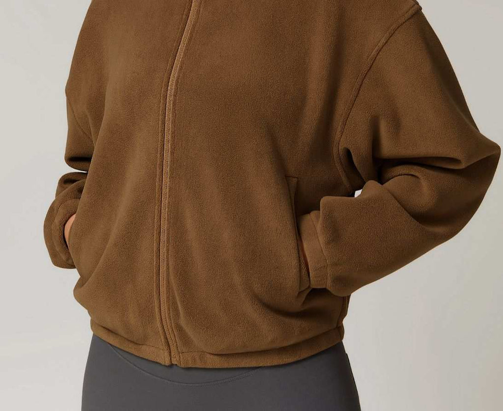 Womens Casual Cropped 95% polyester 5% spandex Jacket Z-8921 print logo 22