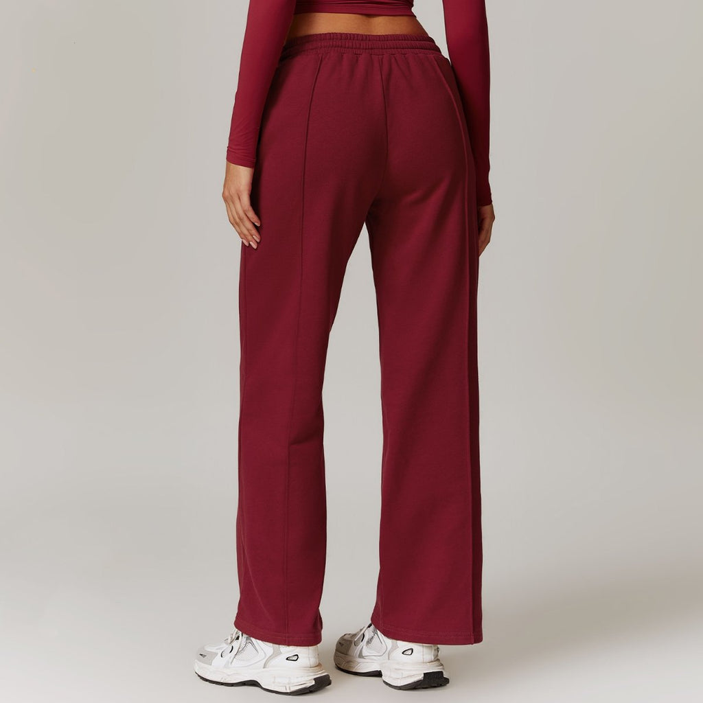 Womens Sportswear Workout 83%cotton 17%polyester Pants Z-8933 print logo 2