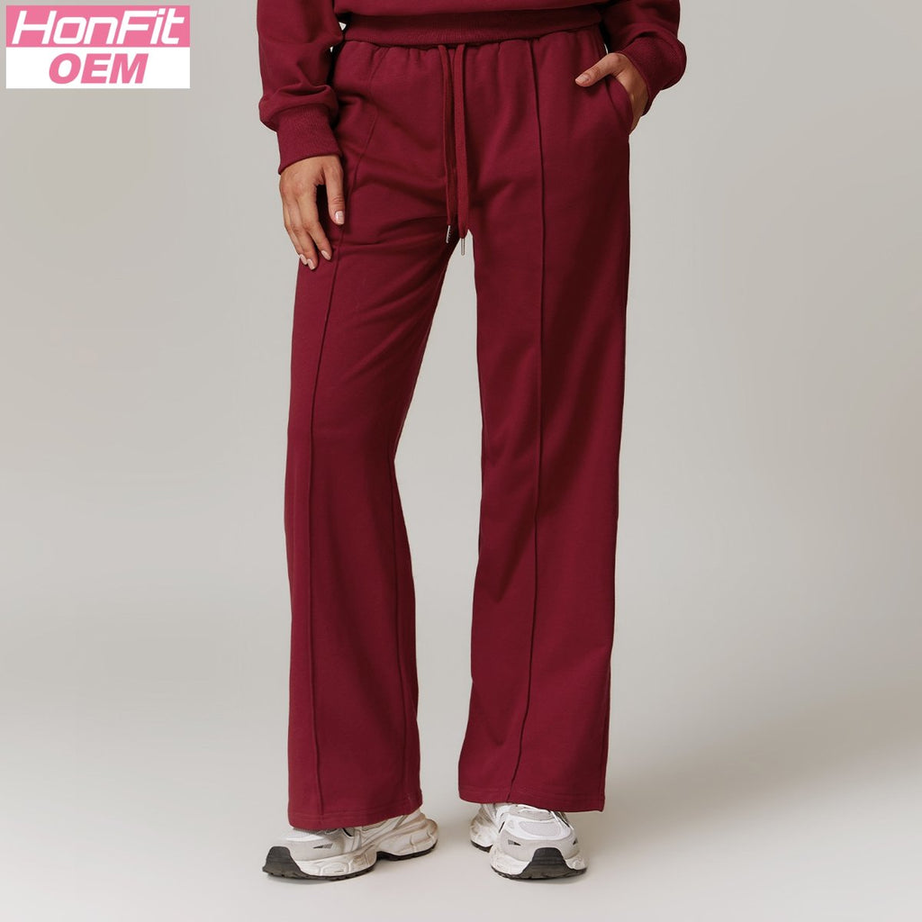 Womens Sportswear Workout 83%cotton 17%polyester Pants Z-8933 print logo 13