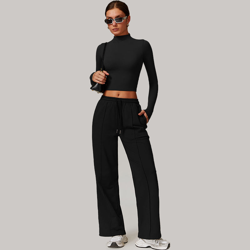 Womens Sportswear Workout 83%cotton 17%polyester Pants Z-8933 print logo 17