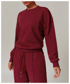 Womens Activewear Fitness 83%cotton 17%polyester Sweatshirt Z-8933 print logo 33