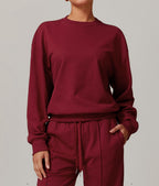 Womens Activewear Fitness 83%cotton 17%polyester Sweatshirt Z-8933 print logo 17