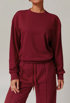 Womens Activewear Fitness 83%cotton 17%polyester Sweatshirt Z-8933 print logo 32