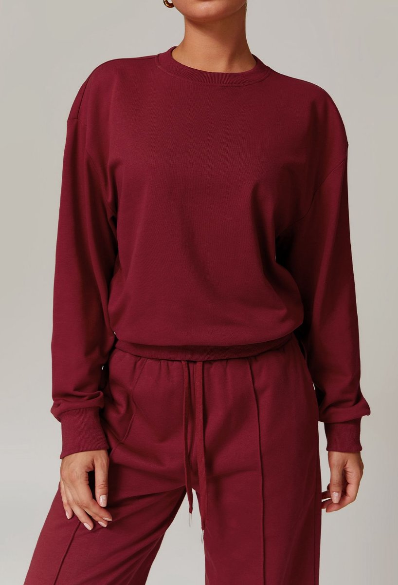 Womens Activewear Fitness 83%cotton 17%polyester Sweatshirt Z-8933 print logo 32