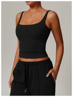 Womens Sports Workout 78%nylon 22%spandex Tank Top Z-8933 print logo 41