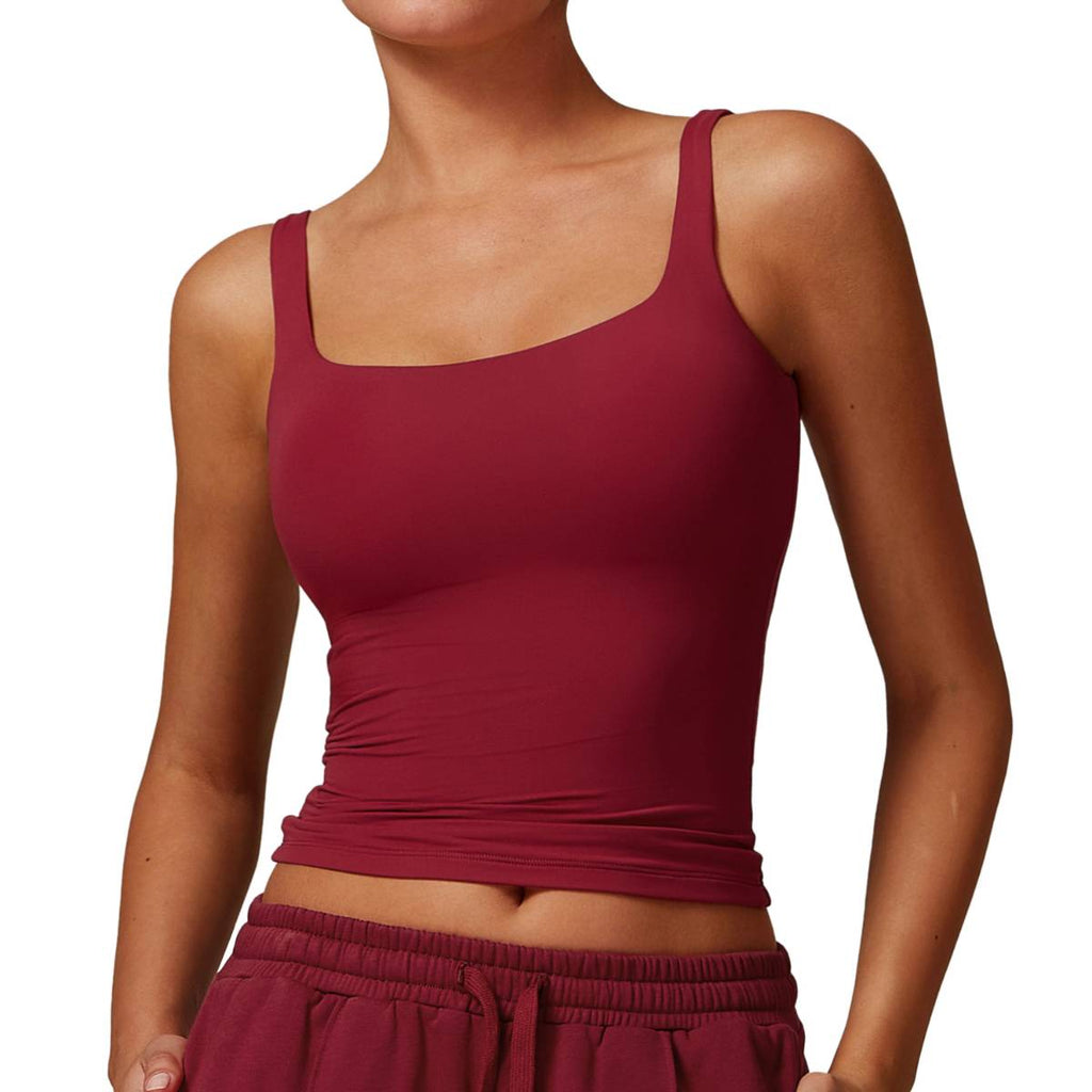 Womens Sports Workout 78%nylon 22%spandex Tank Top Z-8933 print logo 9