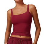 Womens Sports Workout 78%nylon 22%spandex Tank Top Z-8933 print logo 9