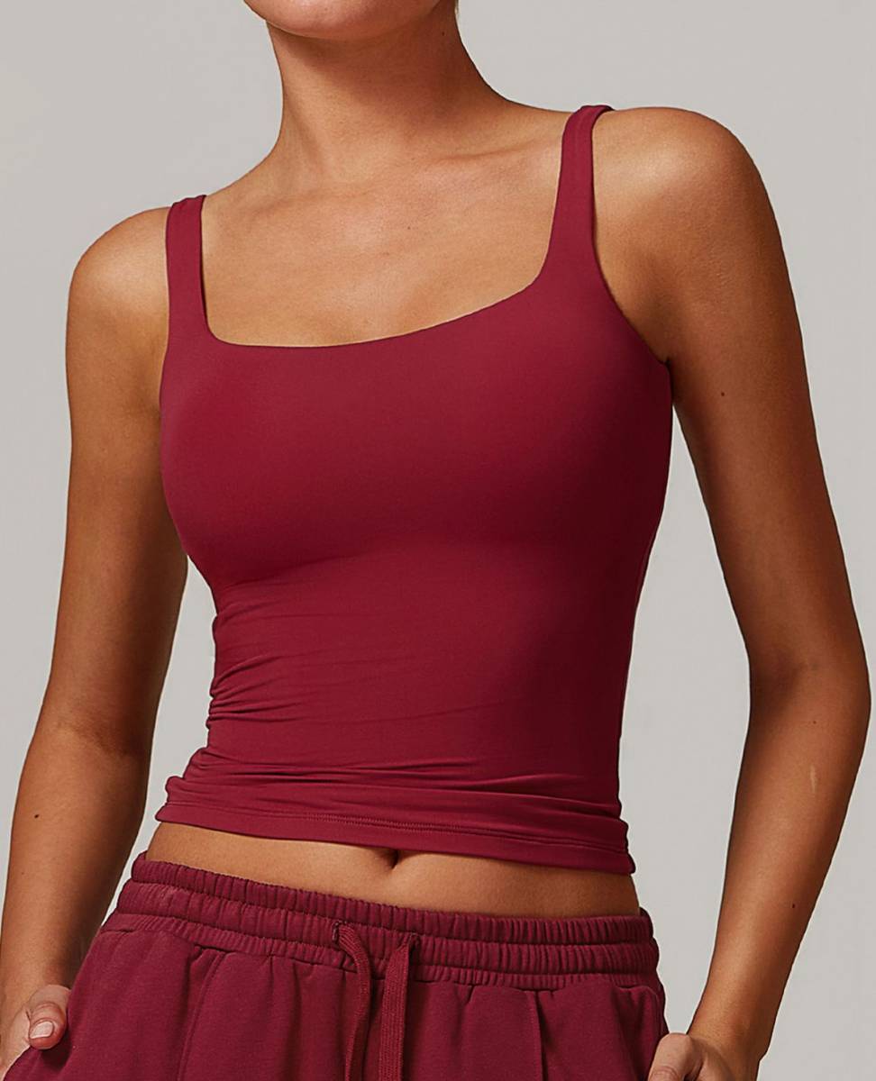 Womens Sports Workout 78%nylon 22%spandex Tank Top Z-8933 print logo 8