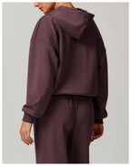 Womens Casual Activewear 42% rayon cotton 50% polyester 8% spandex Hoodie Z-8952 print logo 41