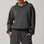 Womens Casual Activewear 42% rayon cotton 50% polyester 8% spandex Hoodie Z-8952 print logo 5
