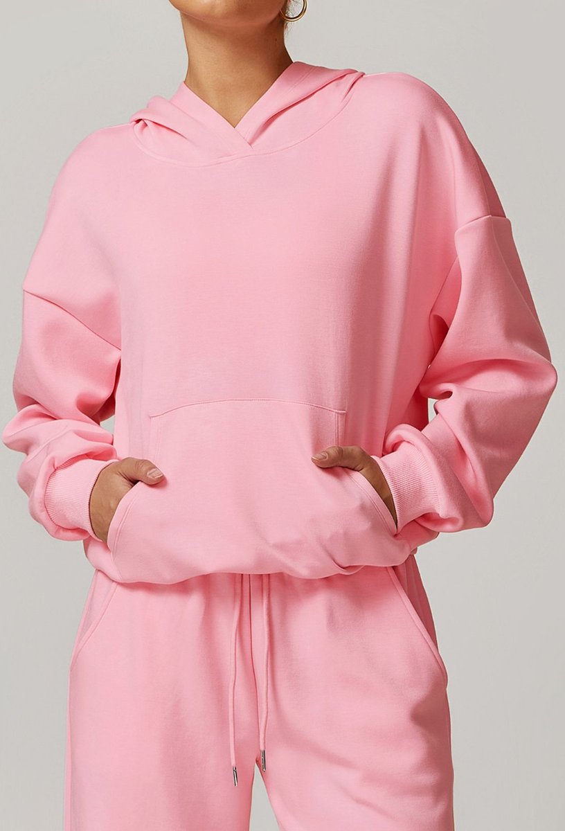 Womens Casual Activewear 42% rayon cotton 50% polyester 8% spandex Hoodie Z-8952 print logo 33