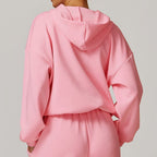 Womens Casual Activewear 42% rayon cotton 50% polyester 8% spandex Hoodie Z-8952 print logo 2