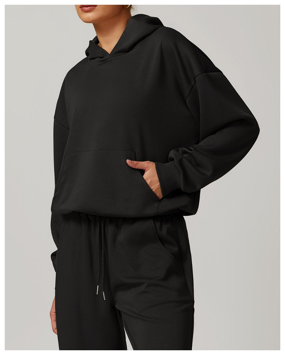 Womens Casual Activewear 42% rayon cotton 50% polyester 8% spandex Hoodie Z-8952 print logo 46