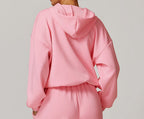 Womens Casual Activewear 42% rayon cotton 50% polyester 8% spandex Hoodie Z-8952 print logo 22