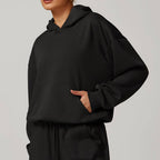 Womens Casual Activewear 42% rayon cotton 50% polyester 8% spandex Hoodie Z-8952 print logo 18