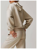 Womens Casual Activewear 42% rayon cotton 50% polyester 8% spandex Hoodie Z-8952 print logo 30