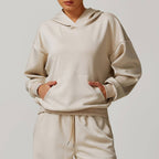 Womens Casual Activewear 42% rayon cotton 50% polyester 8% spandex Hoodie Z-8952 print logo 7