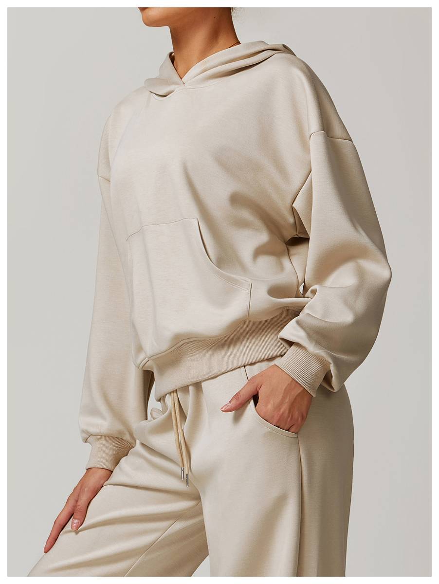 Womens Casual Activewear 42% rayon cotton 50% polyester 8% spandex Hoodie Z-8952 print logo 31