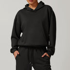 Womens Casual Activewear 42% rayon cotton 50% polyester 8% spandex Hoodie Z-8952 print logo 11
