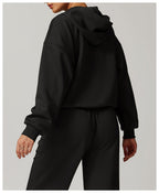 Womens Casual Activewear 42% rayon cotton 50% polyester 8% spandex Hoodie Z-8952 print logo 47