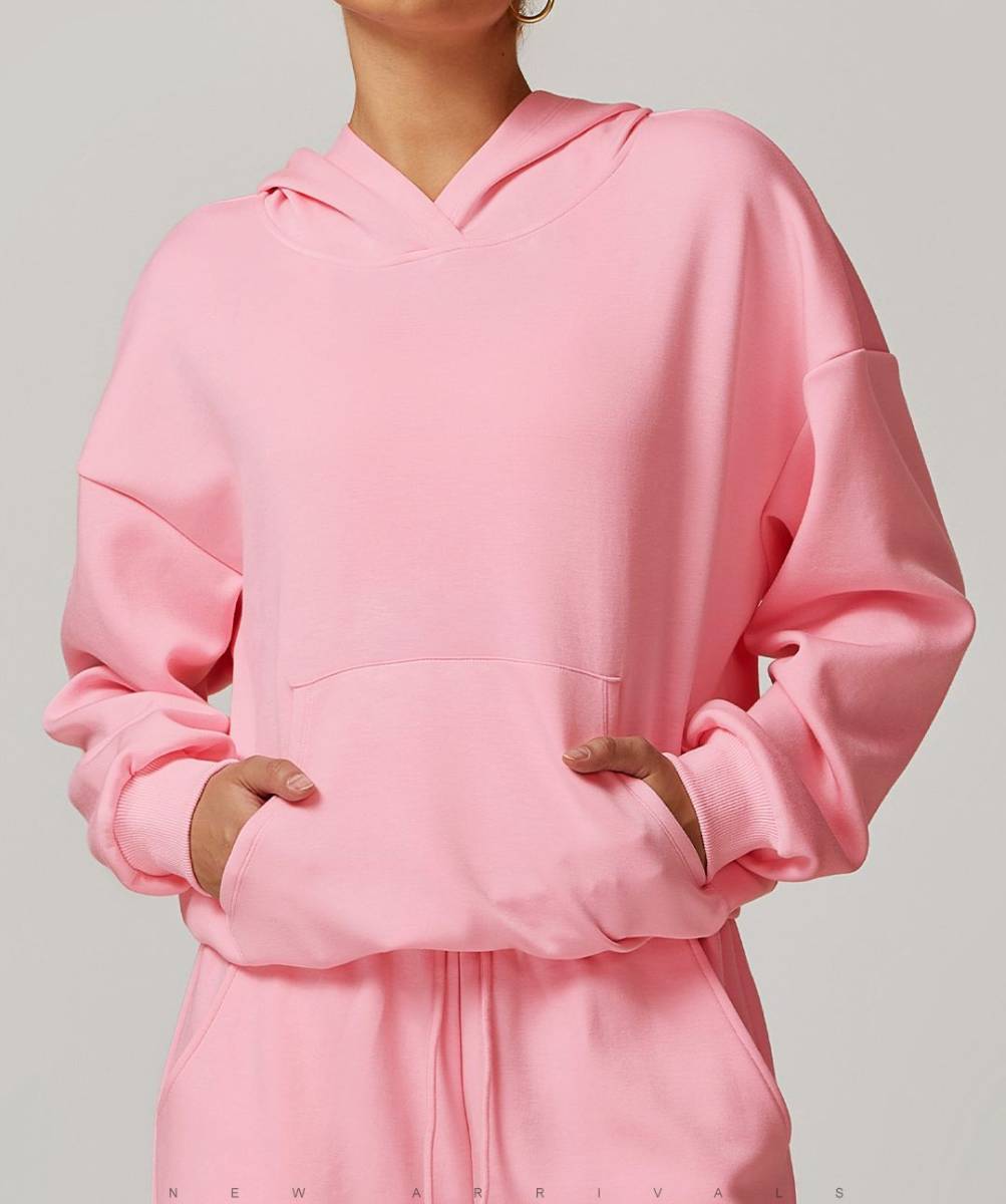 Womens Casual Activewear 42% rayon cotton 50% polyester 8% spandex Hoodie Z-8952 print logo 20