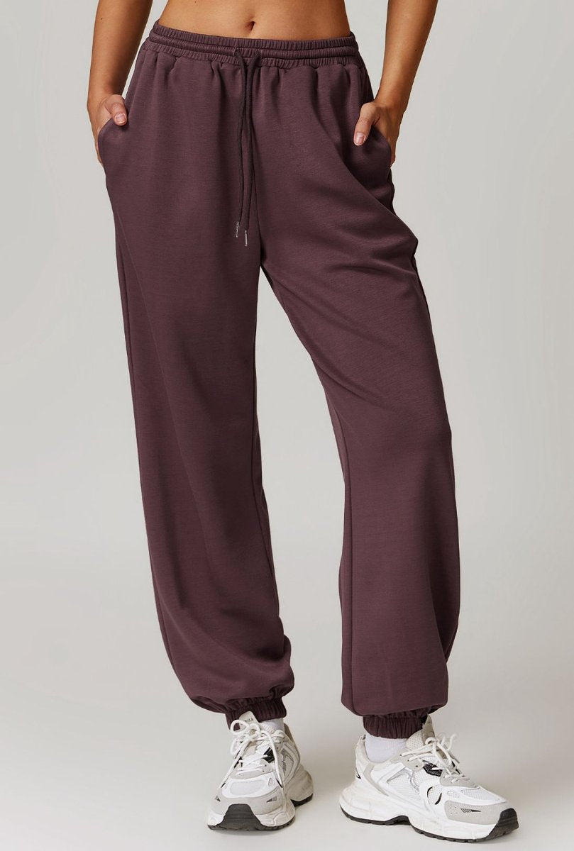 Womens Sports Fitness 42% rayon cotton 50% polyester 8% spandex Joggers Z-8952 print logo 41