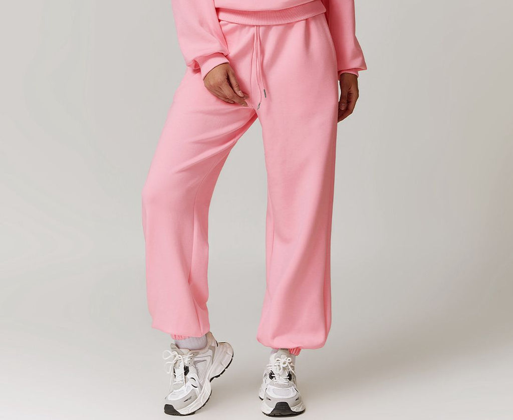 Womens Sports Fitness 42% rayon cotton 50% polyester 8% spandex Joggers Z-8952 print logo 22