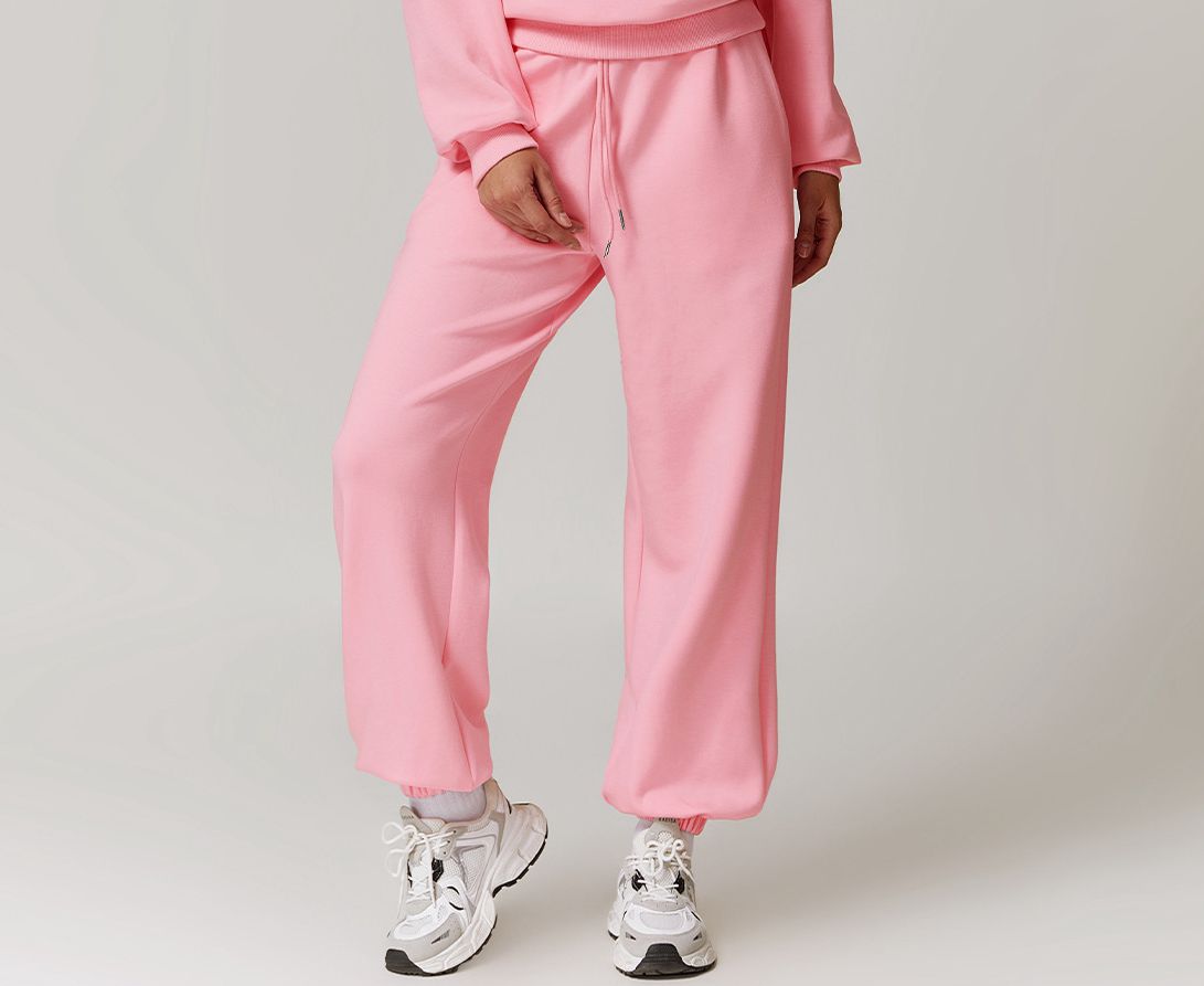 Womens Sports Fitness 42% rayon cotton 50% polyester 8% spandex Joggers Z-8952 print logo 22