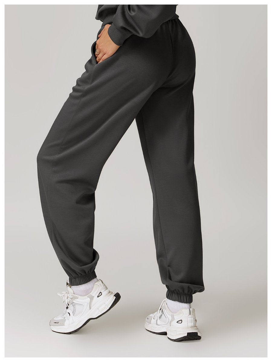 Womens Sports Fitness 42% rayon cotton 50% polyester 8% spandex Joggers Z-8952 print logo 26