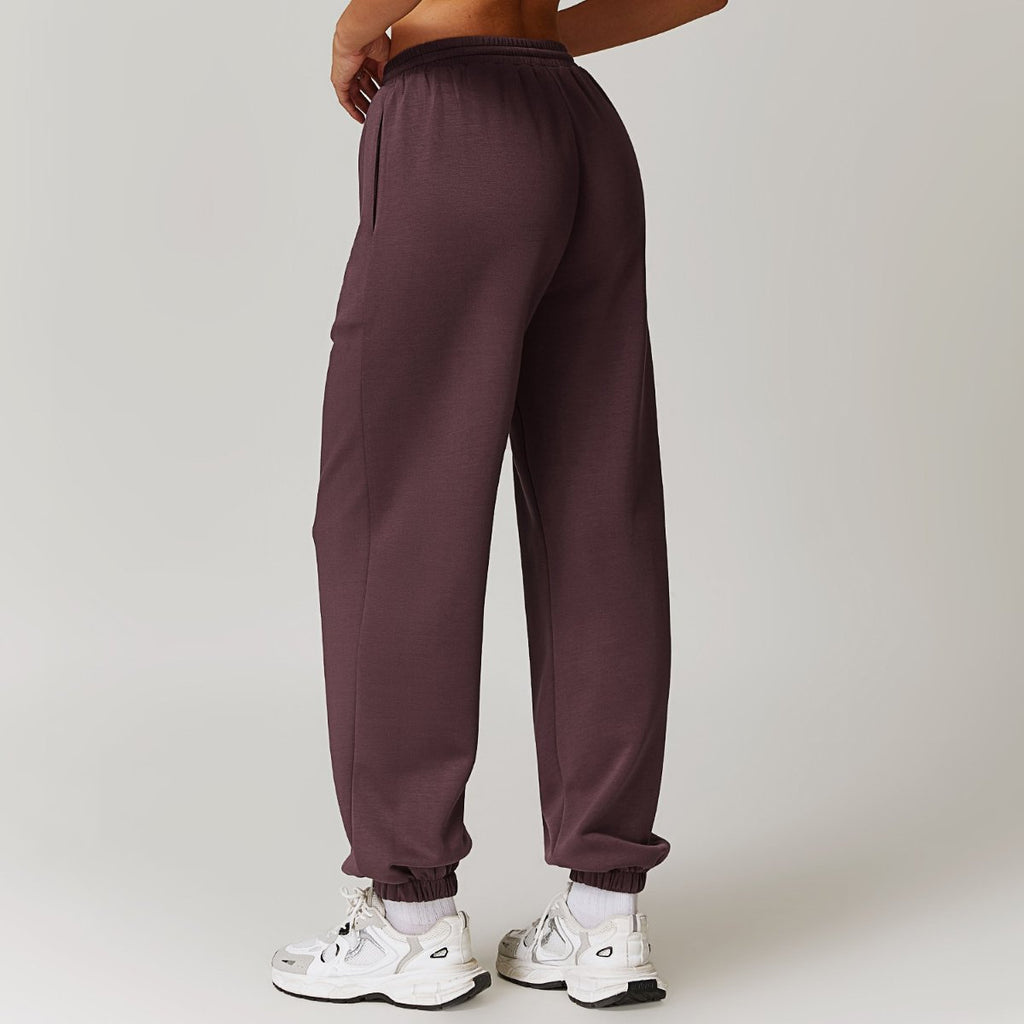 Womens Sports Fitness 42% rayon cotton 50% polyester 8% spandex Joggers Z-8952 print logo 2