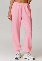 Womens Sports Fitness 42% rayon cotton 50% polyester 8% spandex Joggers Z-8952 print logo 35