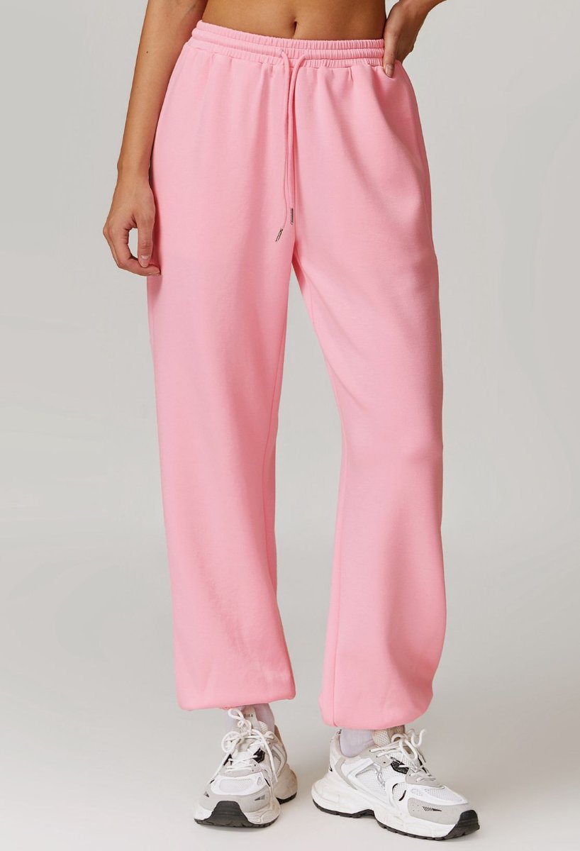 Womens Sports Fitness 42% rayon cotton 50% polyester 8% spandex Joggers Z-8952 print logo 35
