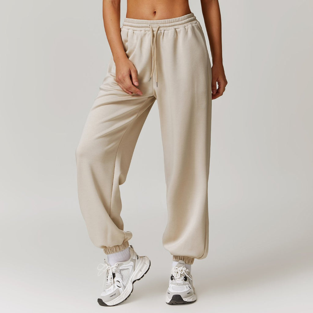 Womens Sports Fitness 42% rayon cotton 50% polyester 8% spandex Joggers Z-8952 print logo 7