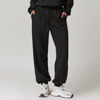 Womens Sports Fitness 42% rayon cotton 50% polyester 8% spandex Joggers Z-8952 print logo 3