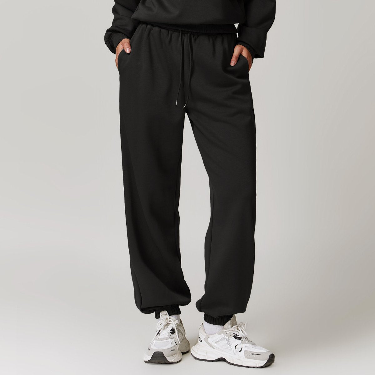 Womens Sports Fitness 42% rayon cotton 50% polyester 8% spandex Joggers Z-8952 print logo 3