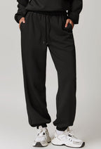 Womens Sports Fitness 42% rayon cotton 50% polyester 8% spandex Joggers Z-8952 print logo 47