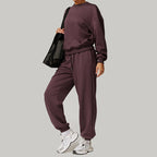Womens Sports Fitness 42% rayon cotton 50% polyester 8% spandex Joggers Z-8952 print logo 15