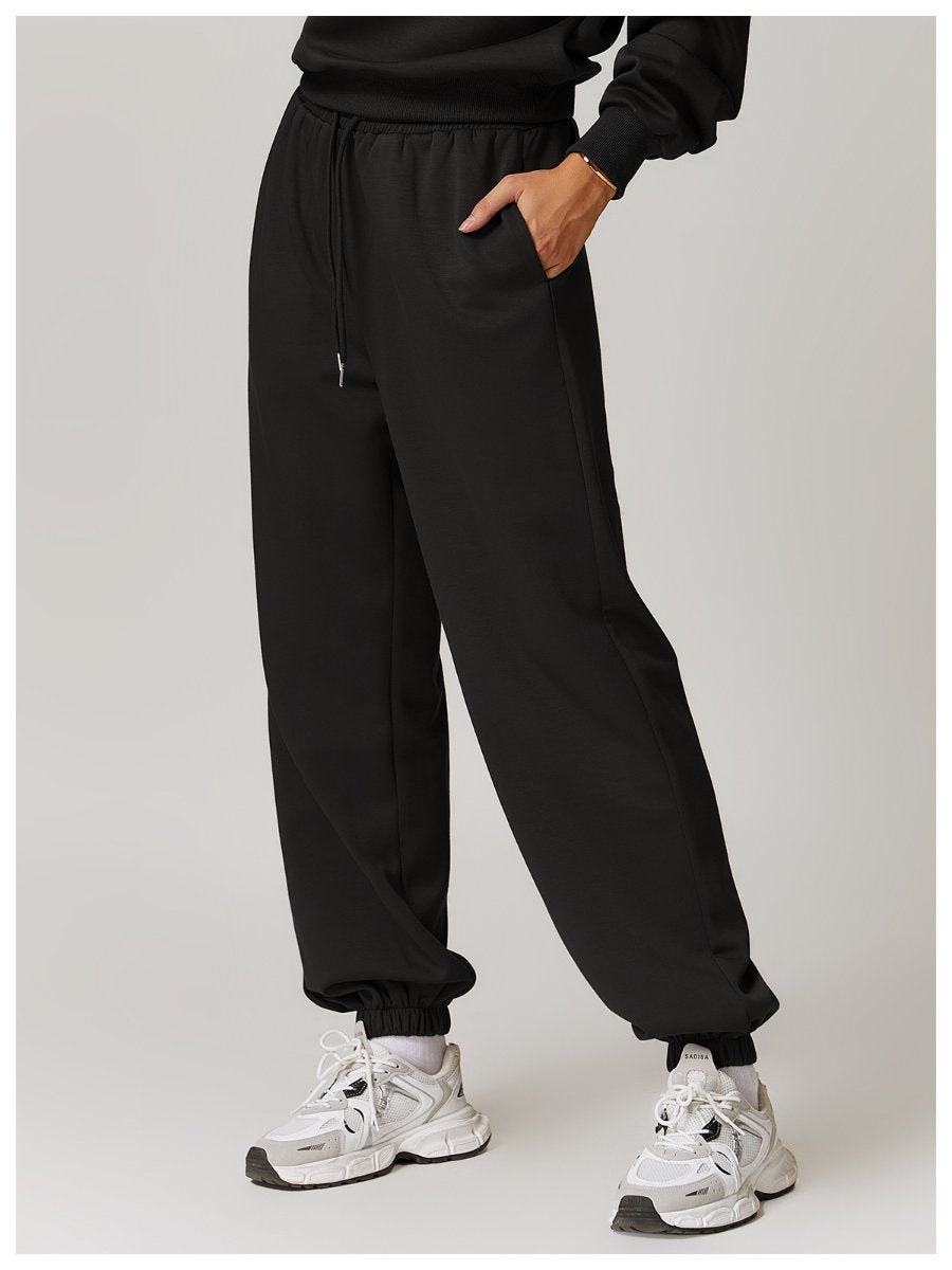 Womens Sports Fitness 42% rayon cotton 50% polyester 8% spandex Joggers Z-8952 print logo 52