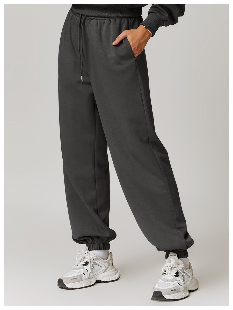 Womens Sports Fitness 42% rayon cotton 50% polyester 8% spandex Joggers Z-8952 print logo 28