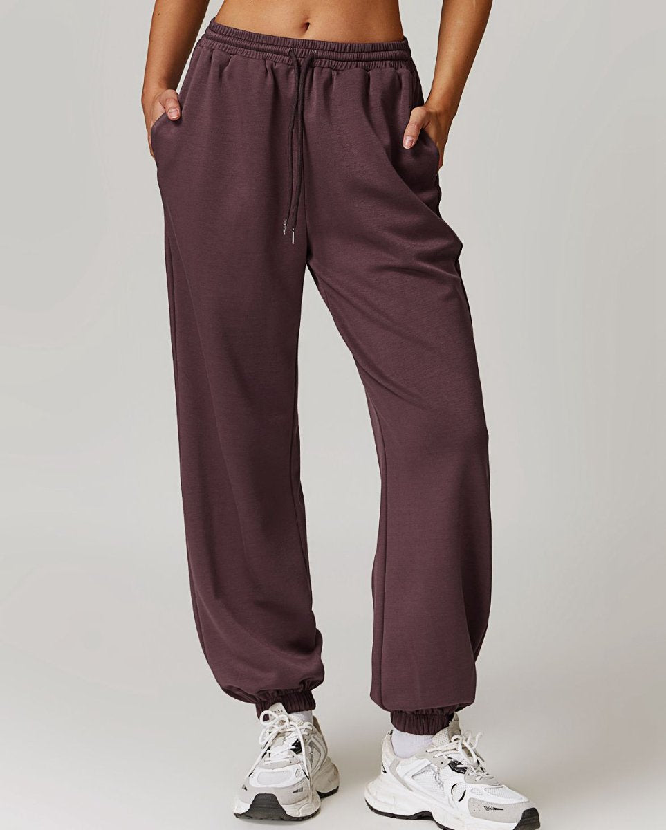 Womens Sports Fitness 42% rayon cotton 50% polyester 8% spandex Joggers Z-8952 print logo 8