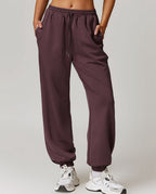 Womens Sports Fitness 42% rayon cotton 50% polyester 8% spandex Joggers Z-8952 print logo 8