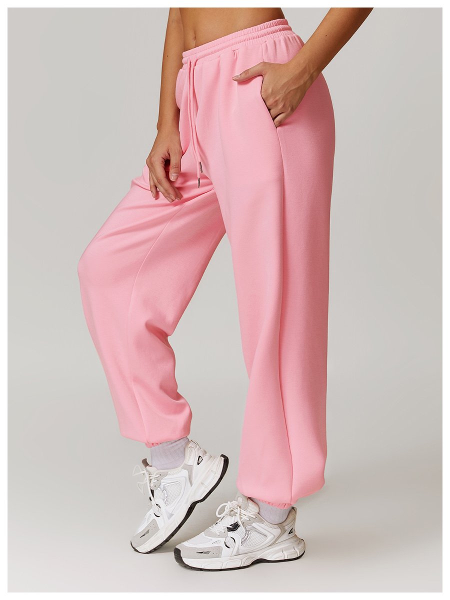 Womens Sports Fitness 42% rayon cotton 50% polyester 8% spandex Joggers Z-8952 print logo 36