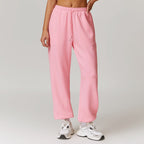 Womens Sports Fitness 42% rayon cotton 50% polyester 8% spandex Joggers Z-8952 print logo 4