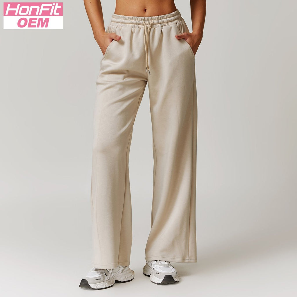 Womens Casual Sportswear 42% rayon cotton 50% polyester 8% spandex Pants Z-8952 print logo 13