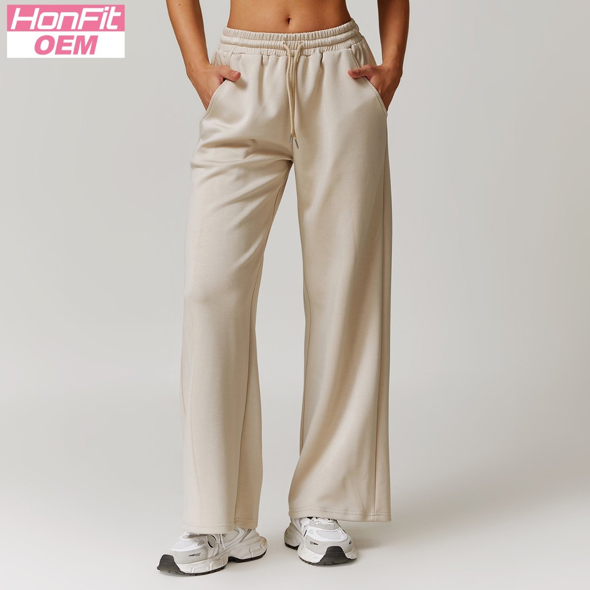 Womens Casual Sportswear 42% rayon cotton 50% polyester 8% spandex Pants Z-8952 print logo 13