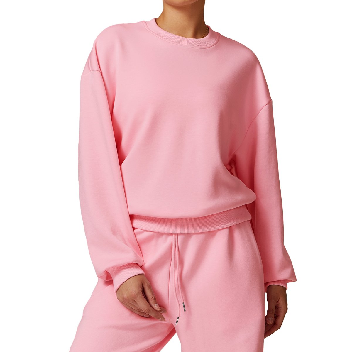Womens Casual Fitness 42% rayon cotton 50% polyester 8% spandex Sweatshirt Z-8952 print logo 9