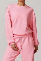 Womens Casual Fitness 42% rayon cotton 50% polyester 8% spandex Sweatshirt Z-8952 print logo 33